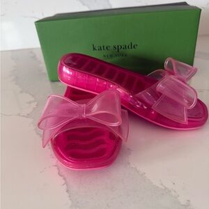 NWT Kate Spade Kids Pink Slide Sandals